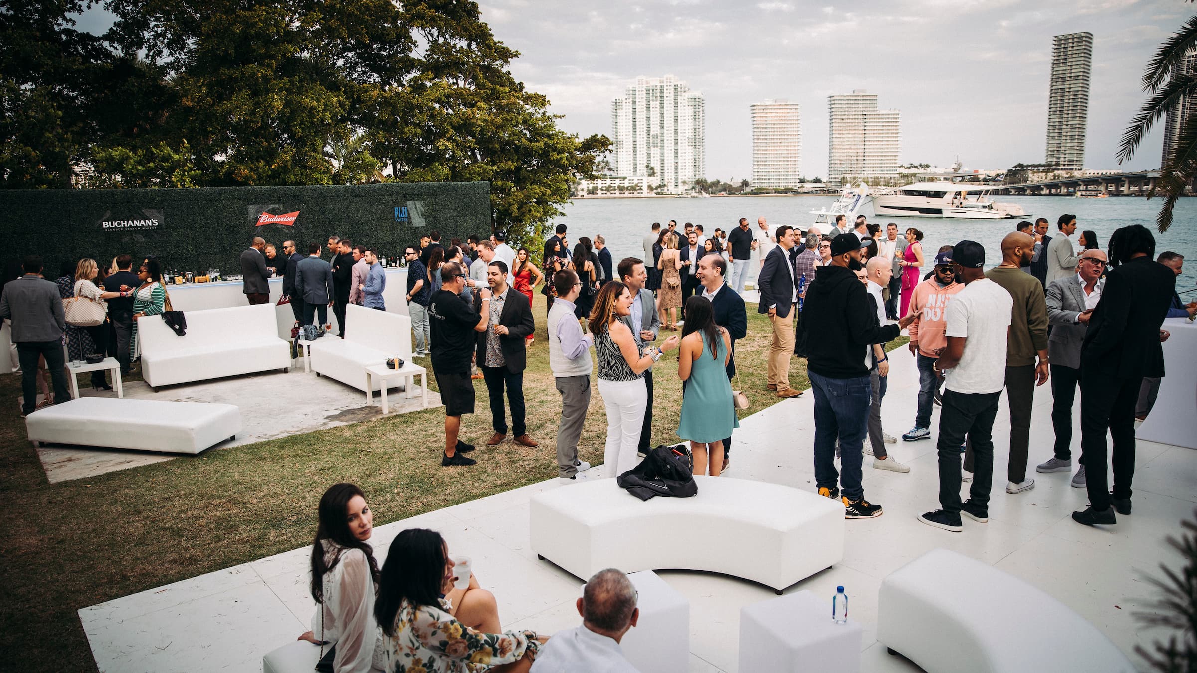 Waterfront cocktail reception, Miami
