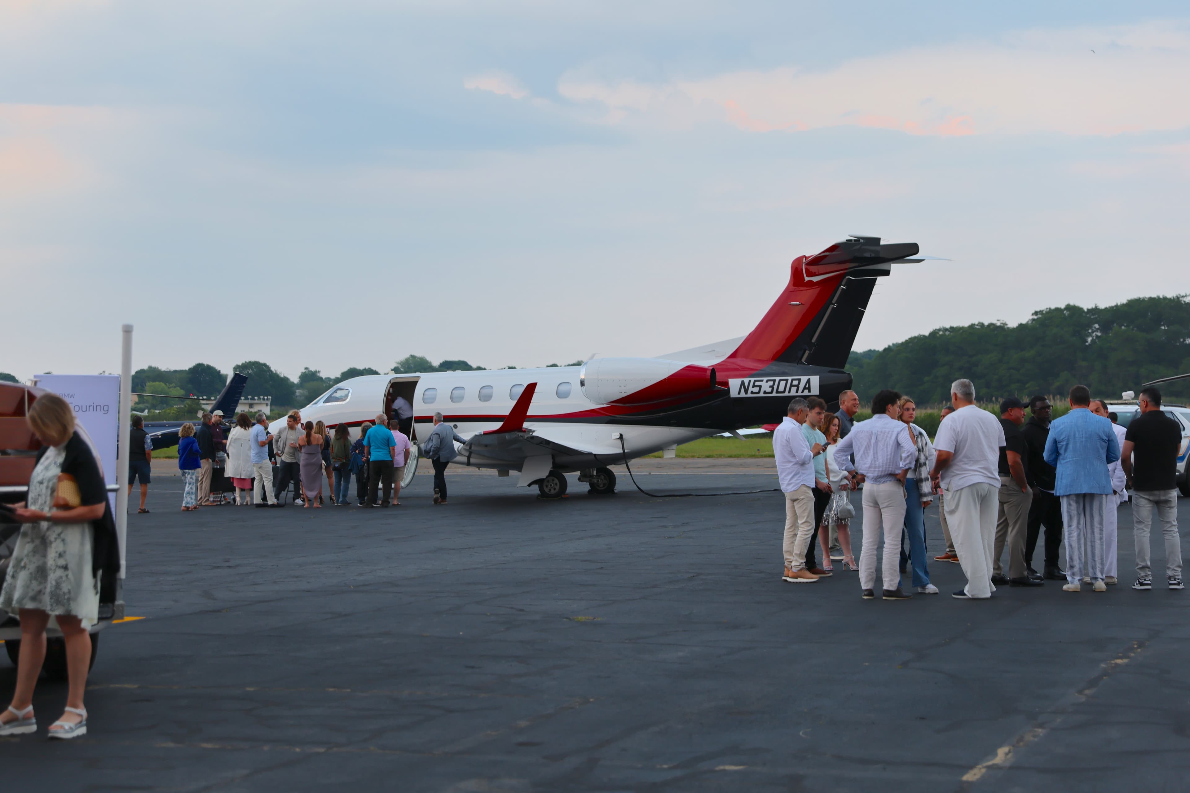 Private jet reception